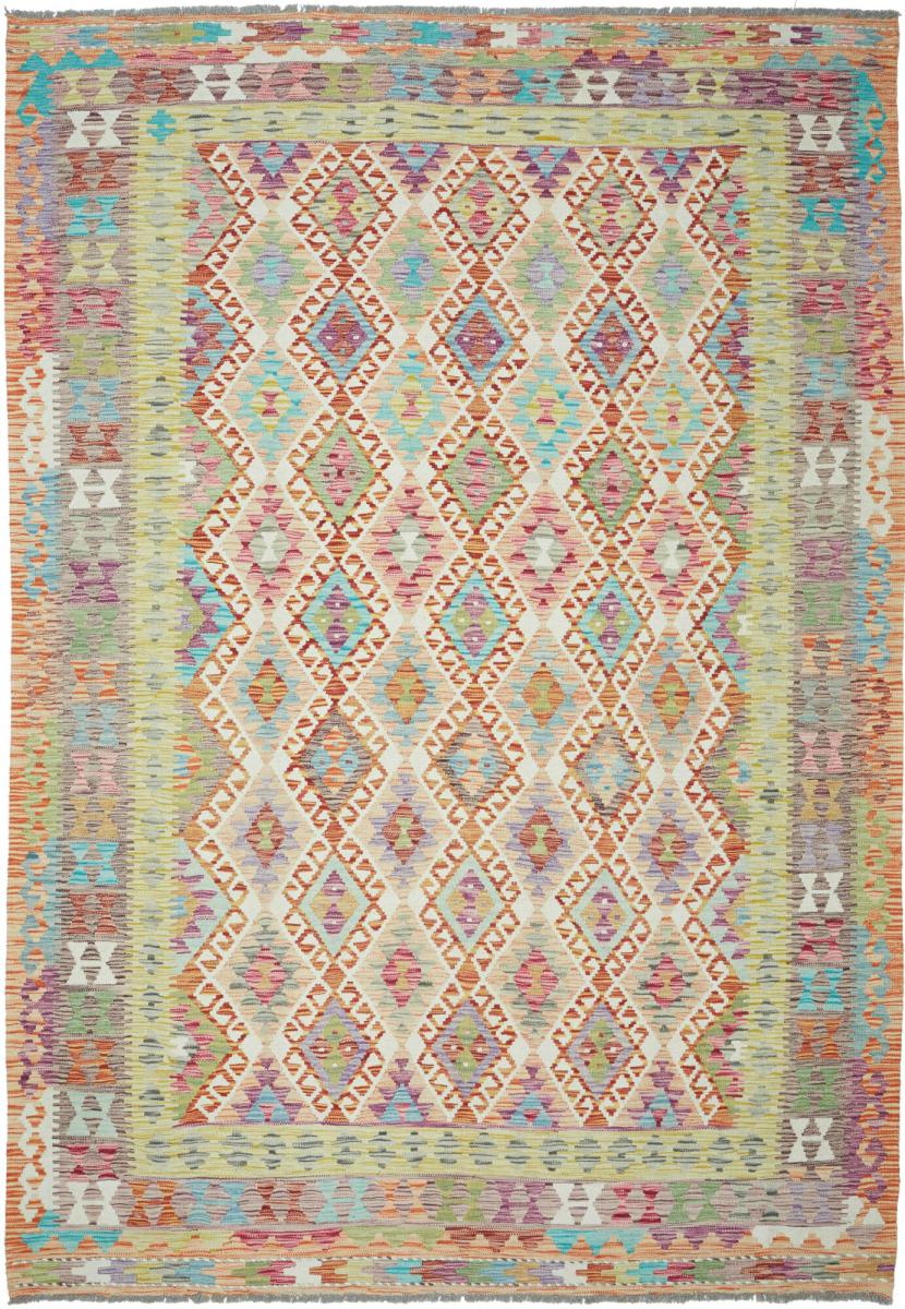 Tapete afegão Kilim Afegão 302x208 302x208, Tapete persa Tecido à mão