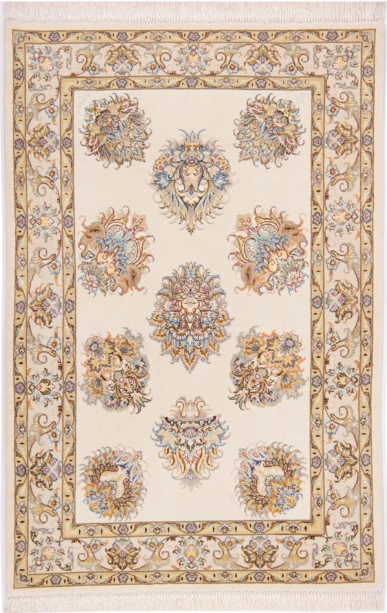 Alfombra persa Tabriz Urdimbre de Seda 147x96 147x96, Alfombra persa Anudado a mano