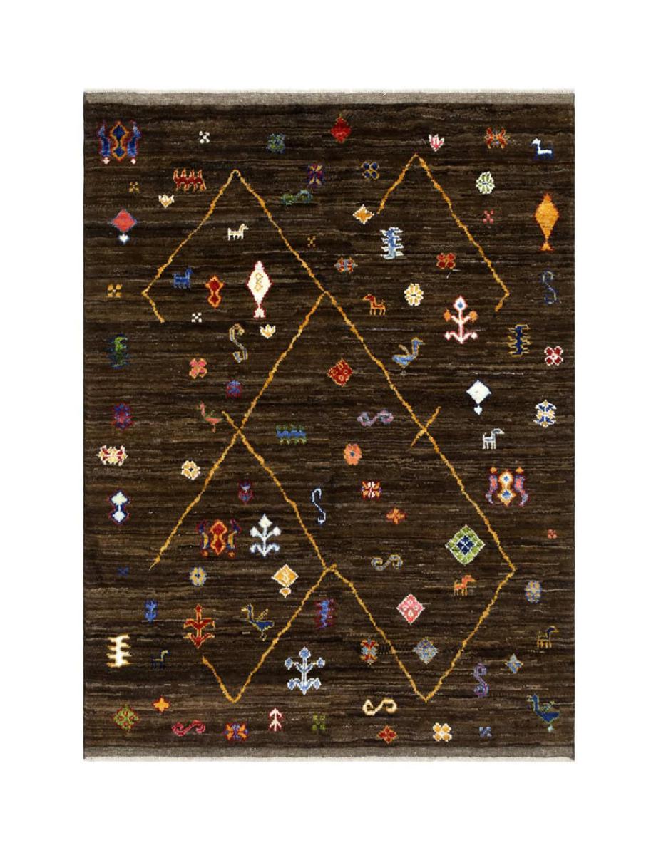 Pakistański dywan Berber Ghashghai 203x155 203x155, Dywan perski Ręcznie tkany