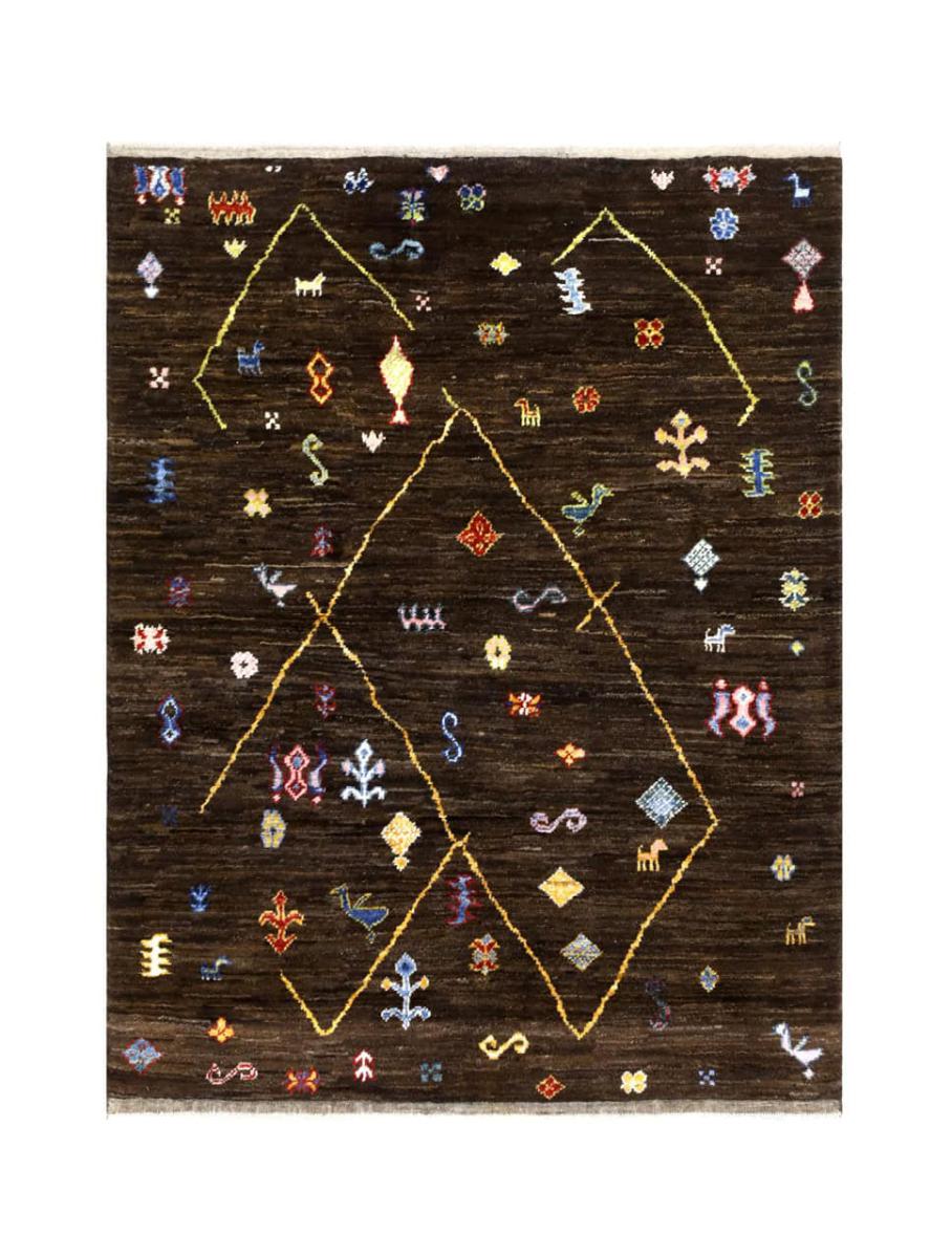 パキスタン絨毯 Berber Ghashghai 195x154 195x154, ペルシャ絨毯 手織り