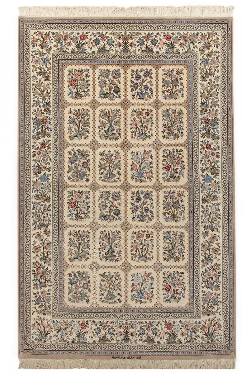 Persian Rug Isfahan Silk Warp 230x144 230x144, Persian Rug Knotted by hand