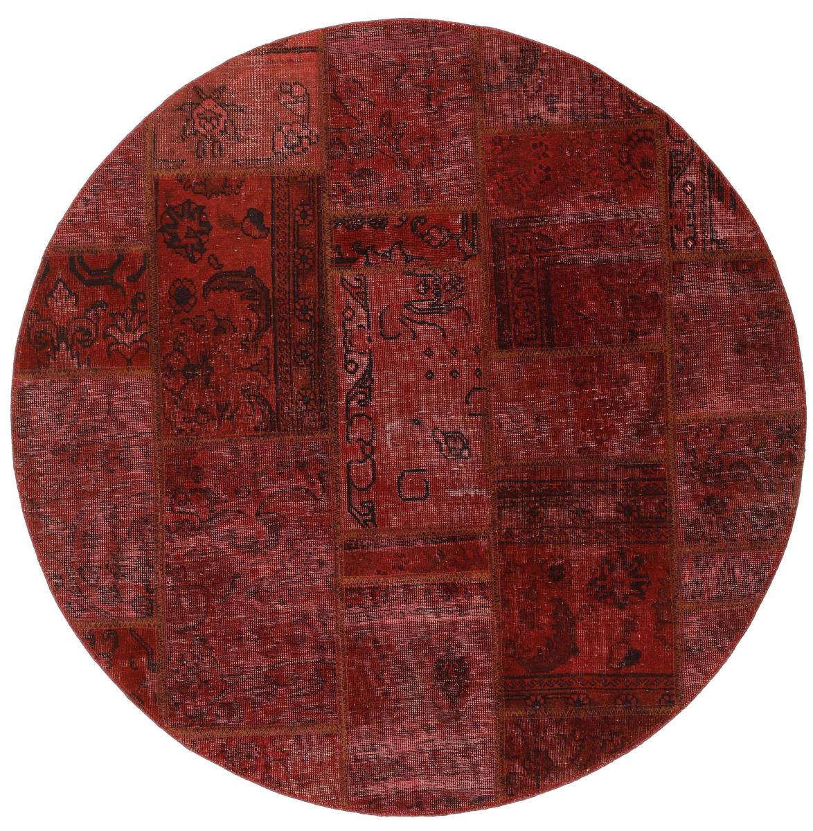 Tapete persa Patchwork 151x149 151x149, Tapete persa Atado à mão