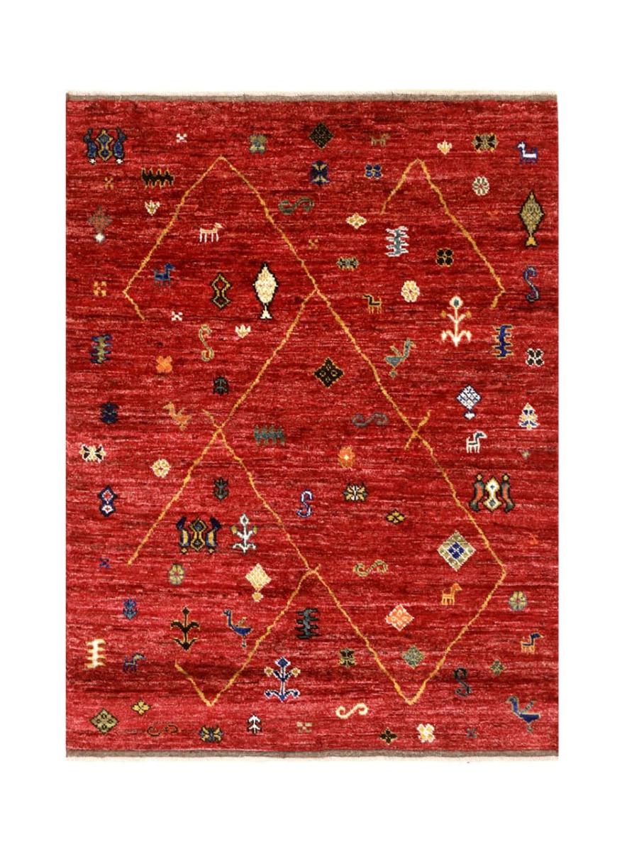 Pakistani rug Berber Ghashghai 198x151 198x151, Persian Rug Knotted by hand