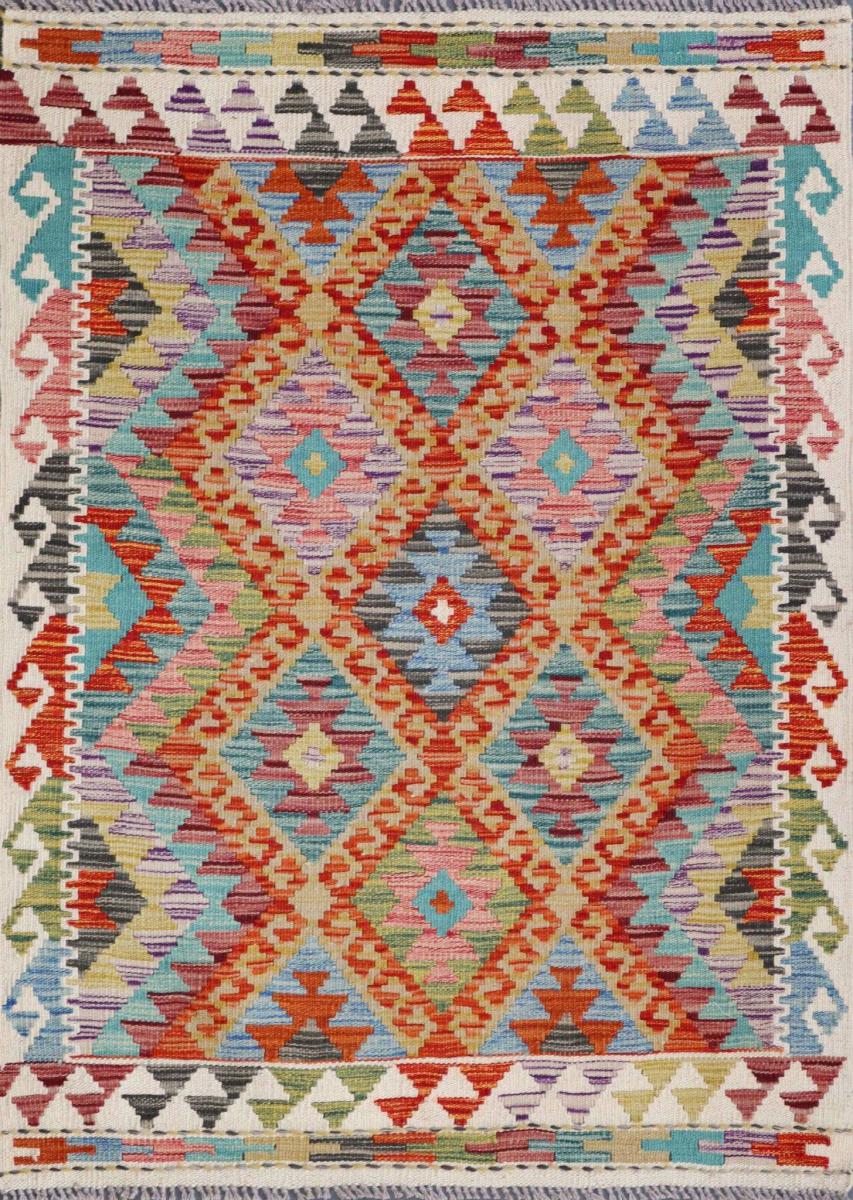 Tapete afegão Kilim Afegão 126x94 126x94, Tapete persa Tecido à mão