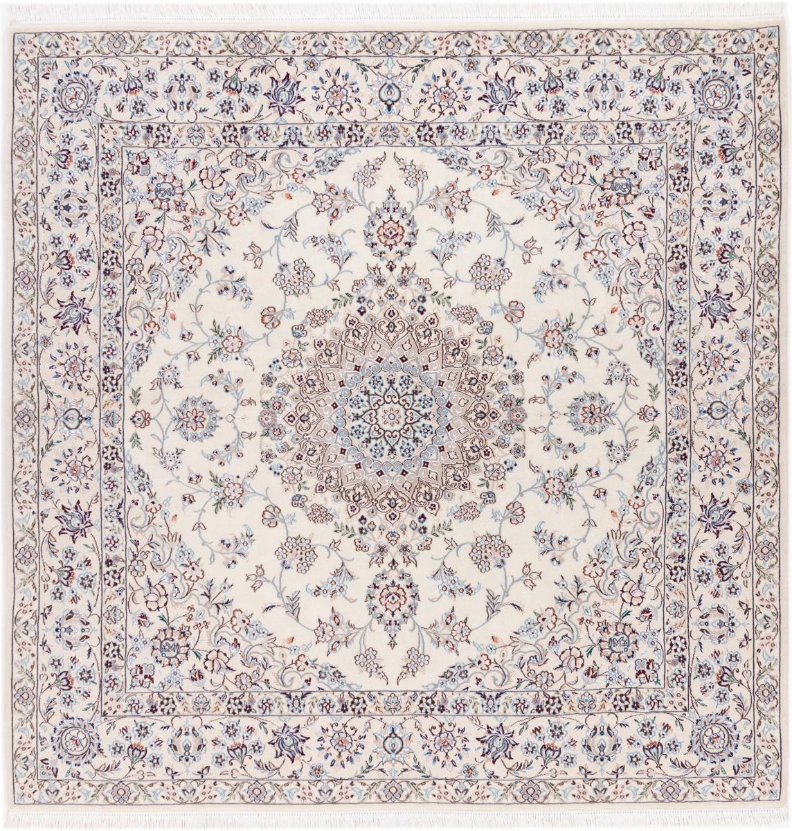 Tappeto persiano Nain 6La 205x203 205x203, Tappeto persiano Annodato a mano