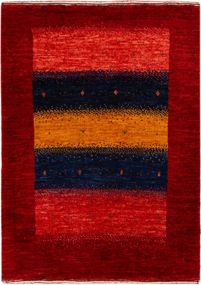 Persian Rug Persian Gabbeh Loribaft Atash 2'11"x2'1" 2'11"x2'1", Persian Rug Knotted by hand