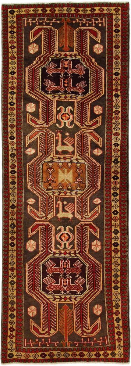 Tappeto persiano Meshkin 316x114 316x114, Tappeto persiano Annodato a mano