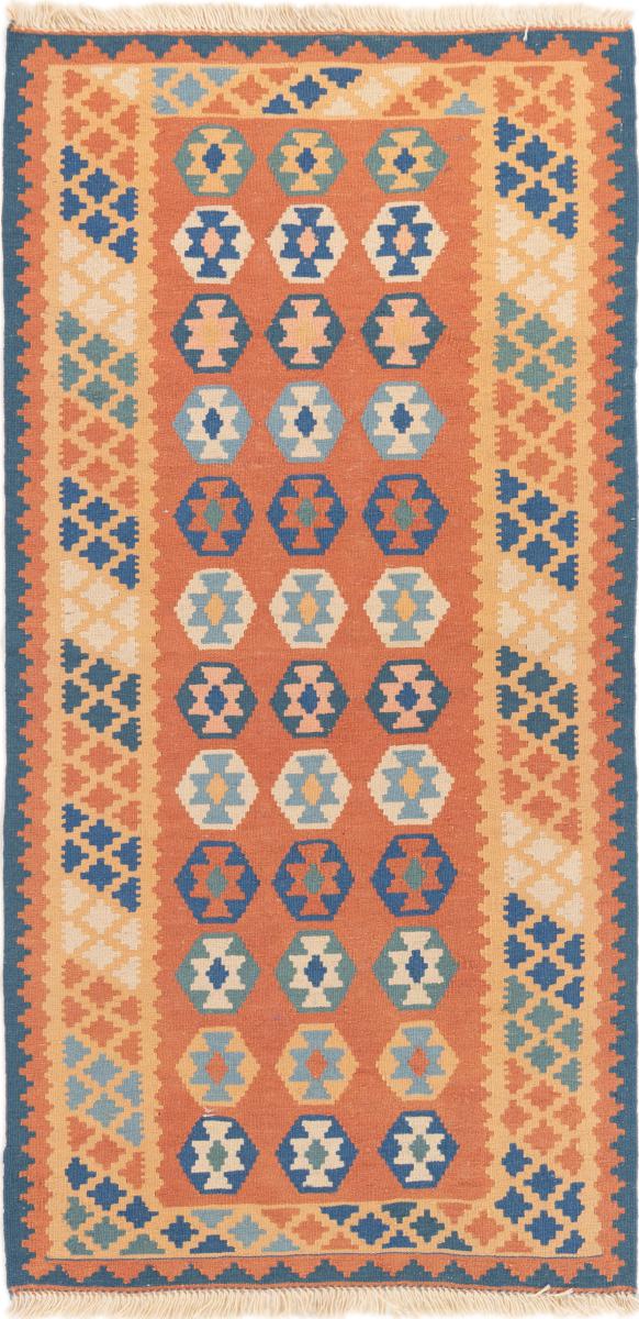 Persisk tæppe Kelim Fars 143x71 143x71, Persisk tæppe Håndvævet