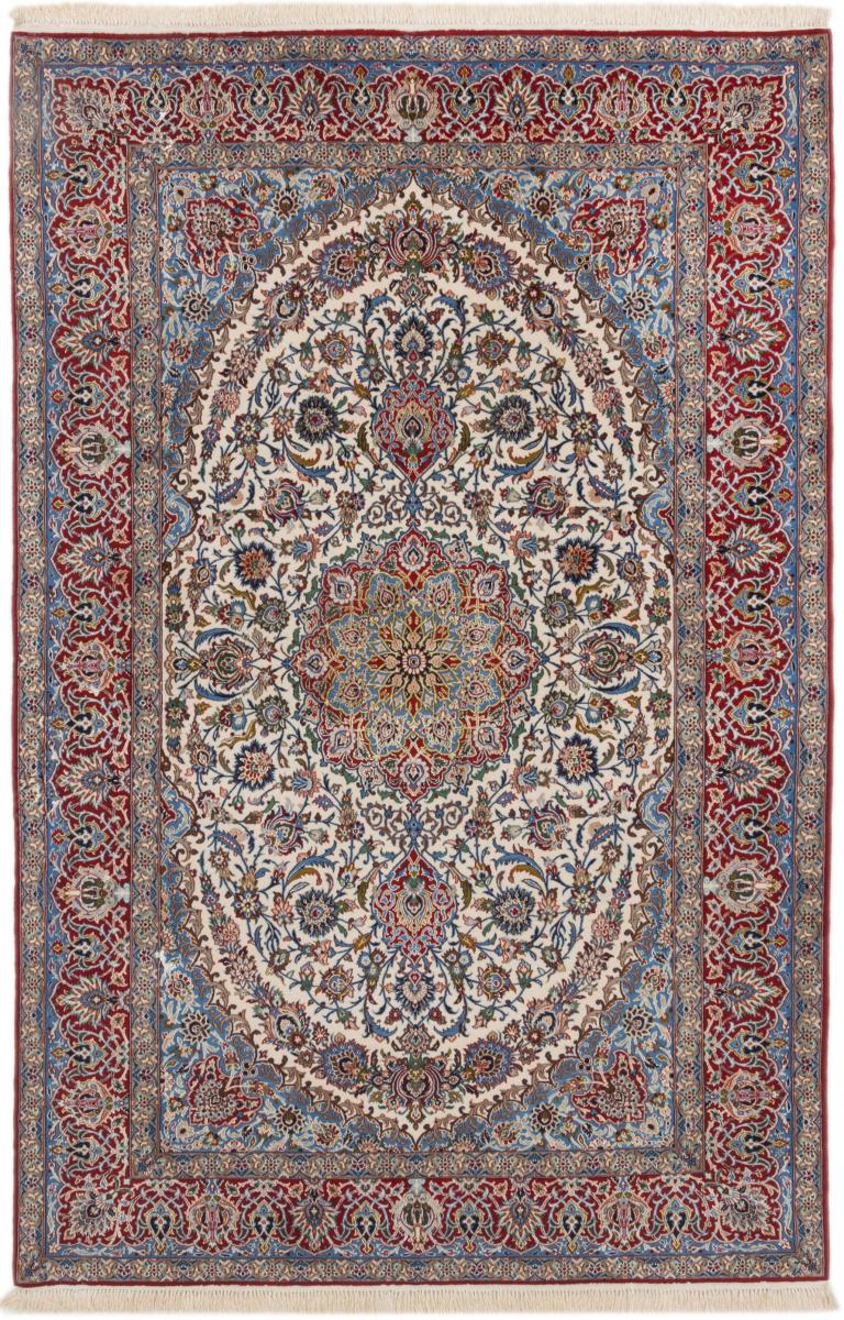 Tapete persa Isfahan Fio de Seda 240x158 240x158, Tapete persa Atado à mão