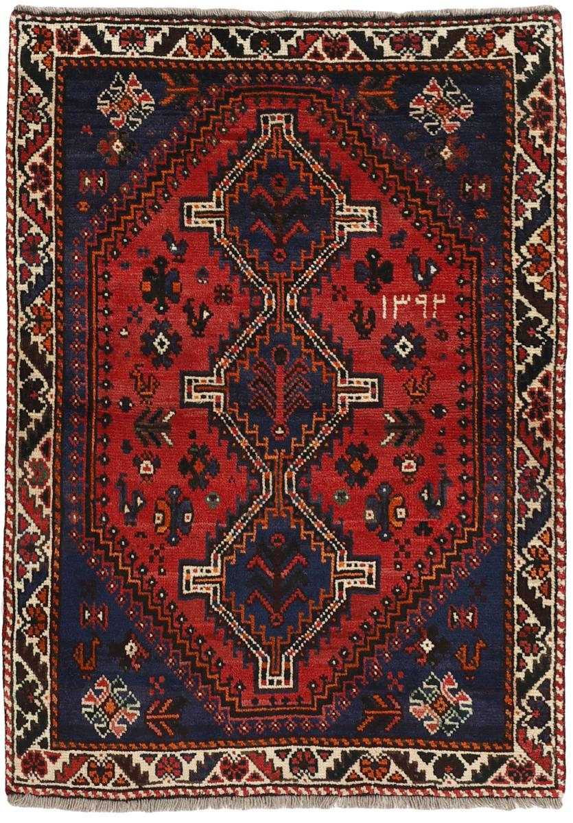 Tapis persan Shiraz 152x105 152x105, Tapis persan Noué à la main