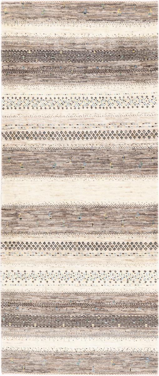 Tappeto persiano Persiano Gabbeh Loribaft Natura 196x82 196x82, Tappeto persiano Annodato a mano