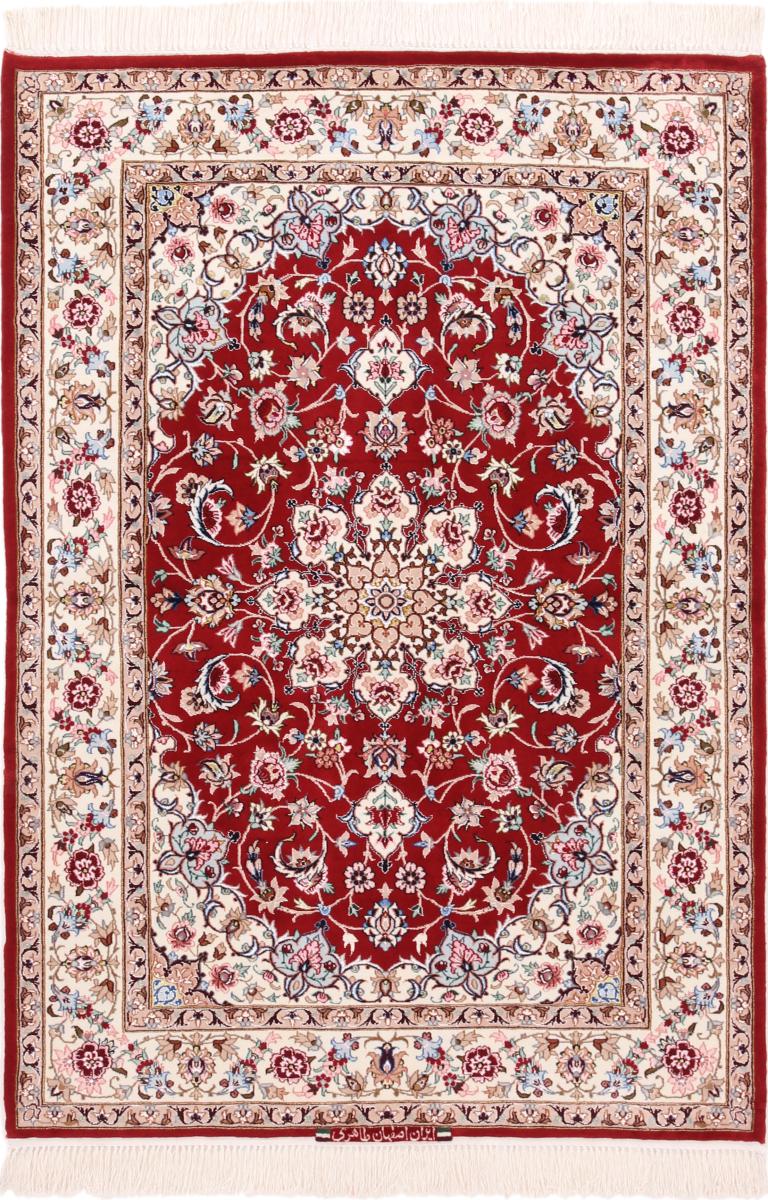 Persialainen matto Isfahan Silkkiloimi 160x109 160x109, Persialainen matto Solmittu käsin