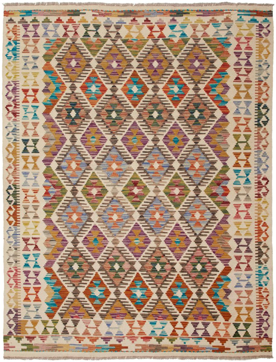 Tapete afegão Kilim Afegão 195x151 195x151, Tapete persa Tecido à mão