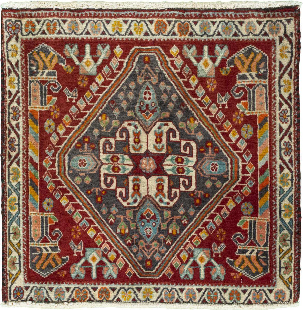 Persialainen matto Shiraz 63x62 63x62, Persialainen matto Solmittu käsin