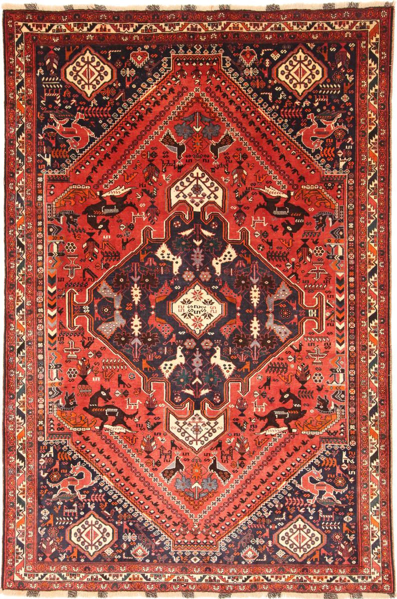 Tapete persa Ghashghai 305x209 305x209, Tapete persa Atado à mão