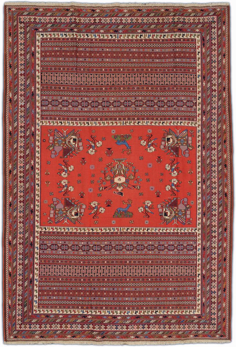 Tapis persan Kelim Sirjan                285x191 285x191, Tapis persan Noué à la main