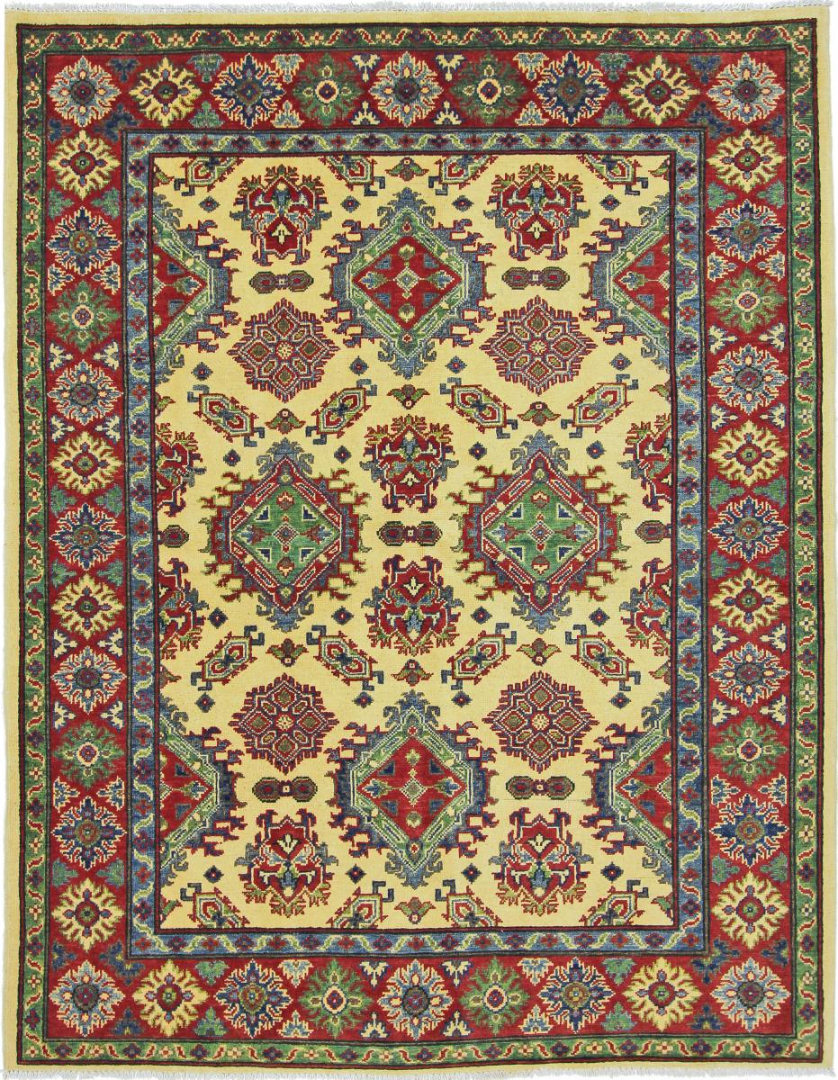 Tapis afghan Kazak 198x155 198x155, Tapis persan Noué à la main
