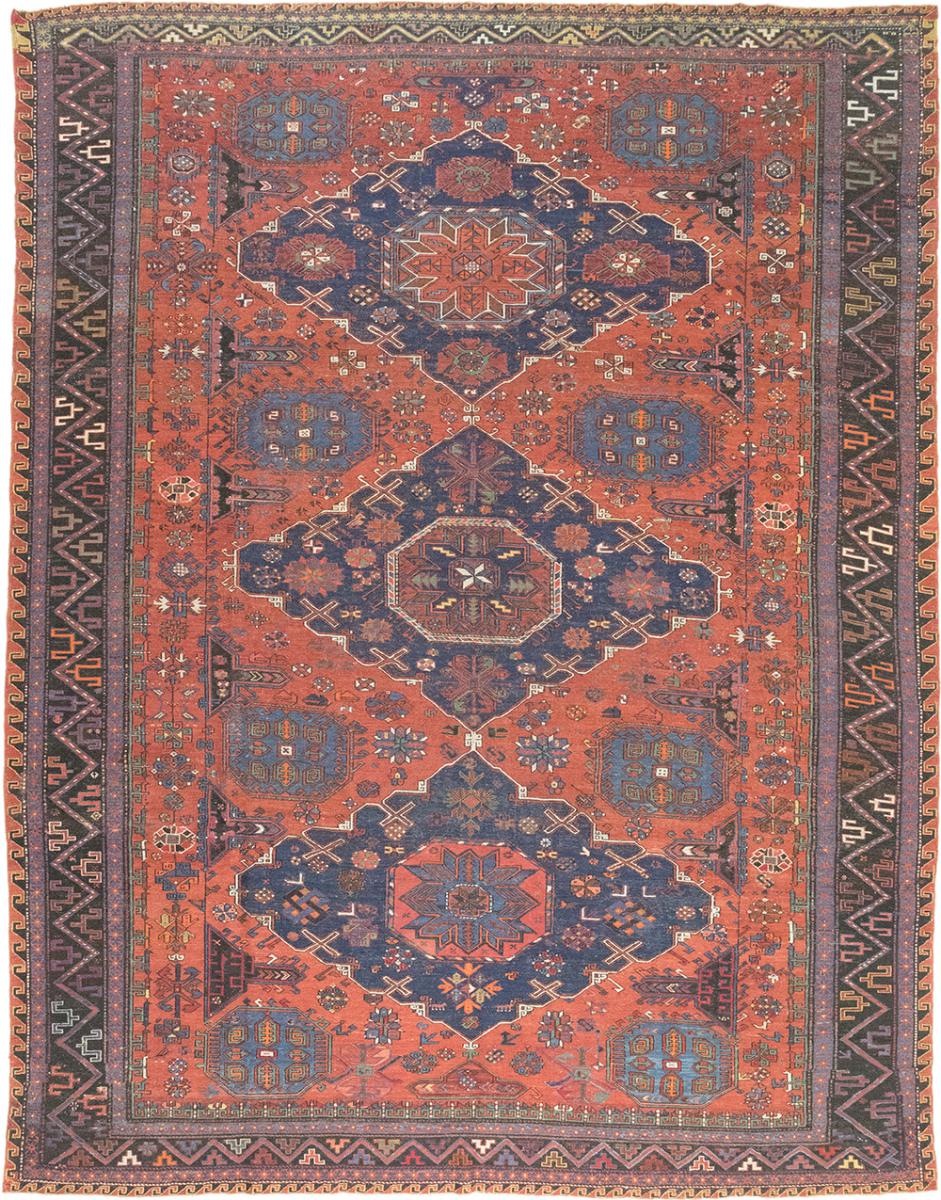 Russian rug Soumak Antique 11'4"x8'7" 11'4"x8'7", Persian Rug Knotted by hand