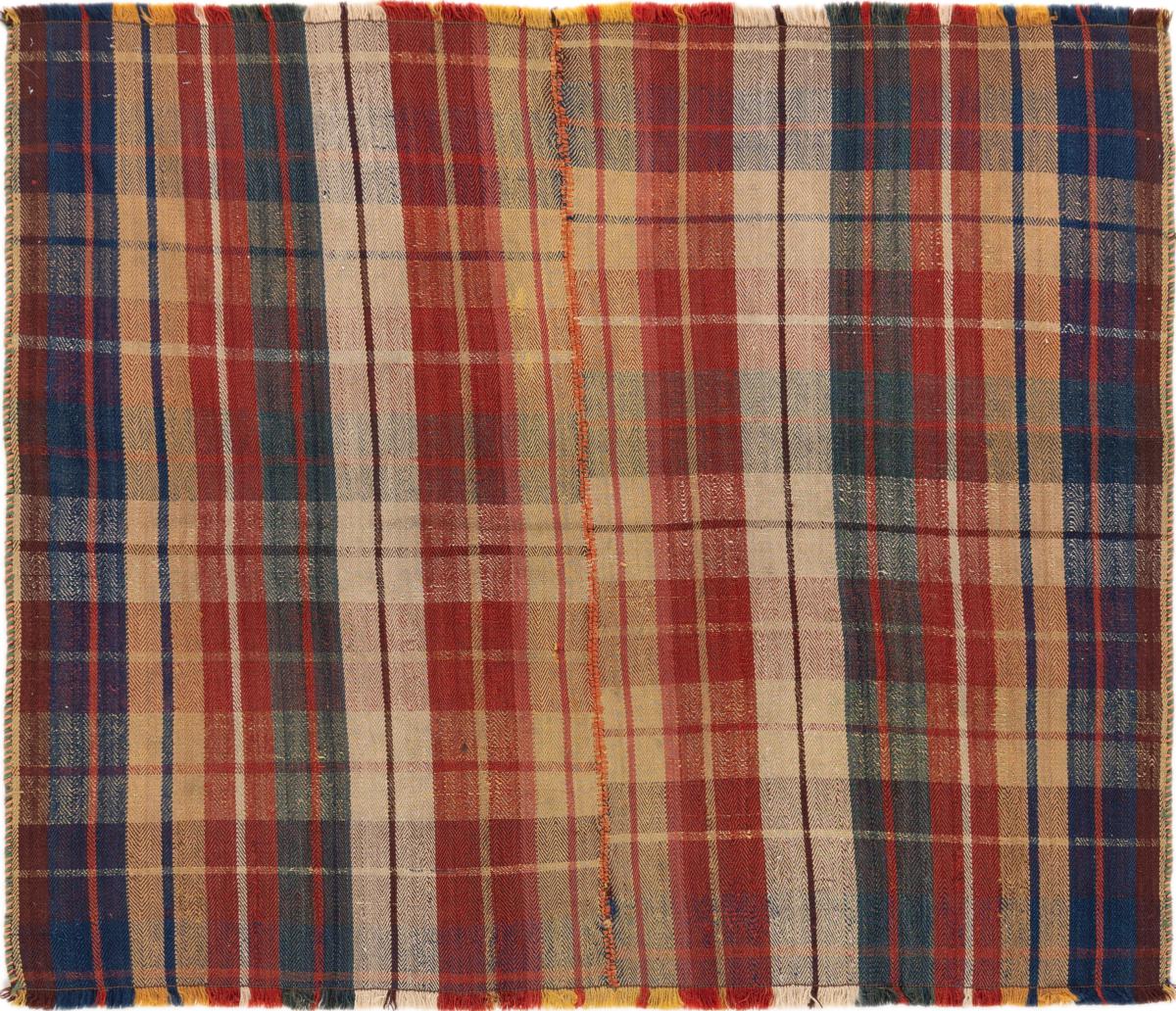 Persian Rug Kilim Fars Jajim Old 143x125 143x125, Persian Rug Woven by hand