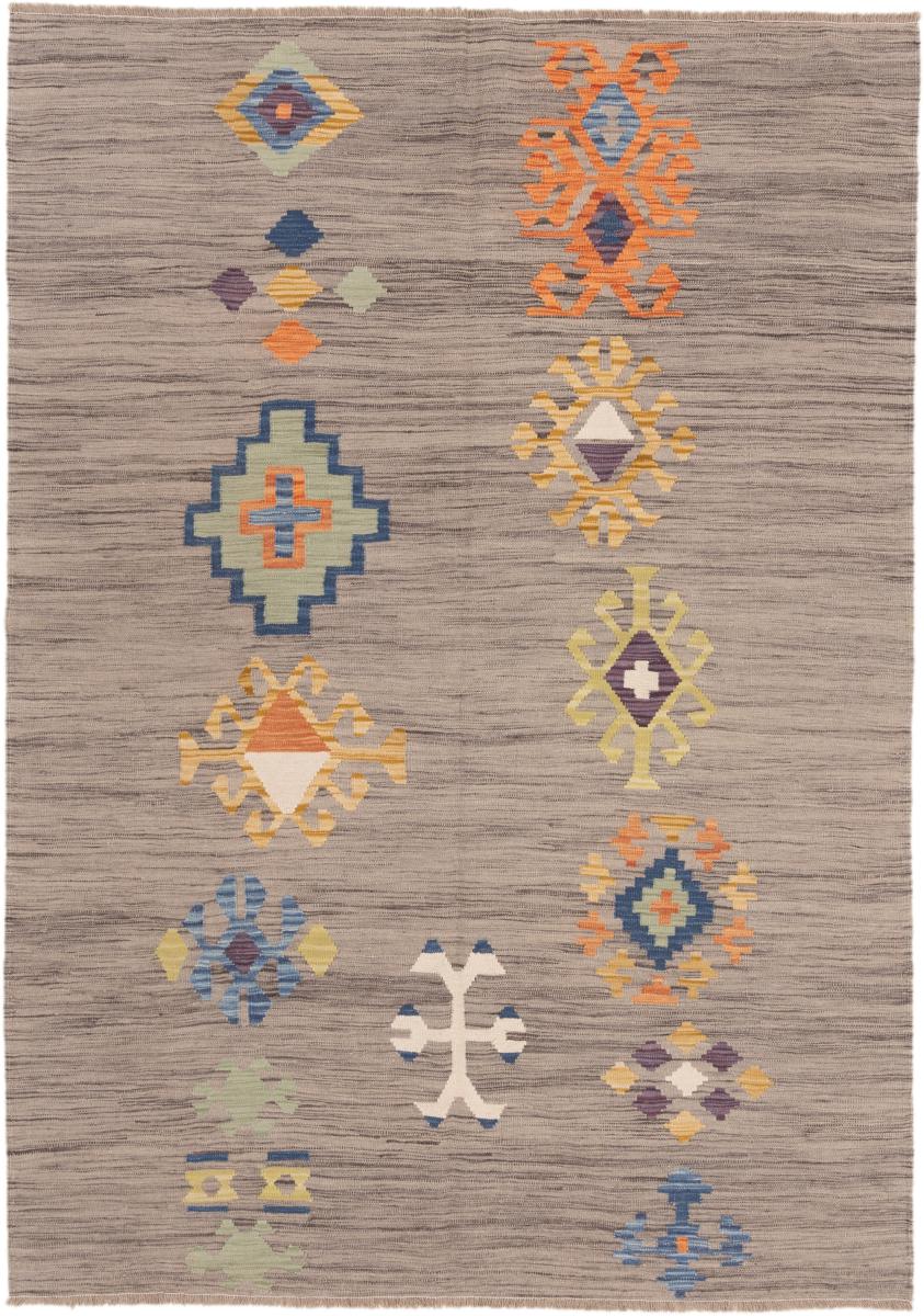 Afghan rug Kilim Afghan Design 232x163 232x163, Persian Rug Woven by hand