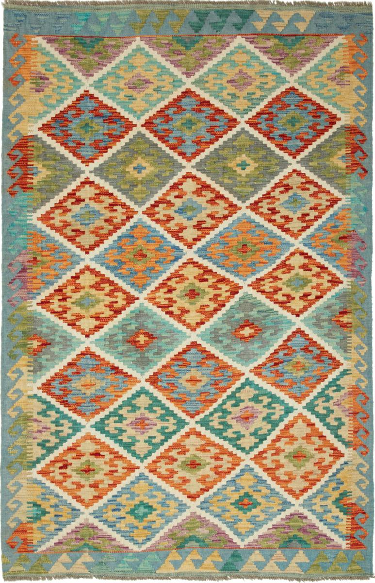 Tapete afegão Kilim Afegão 183x117 183x117, Tapete persa Tecido à mão