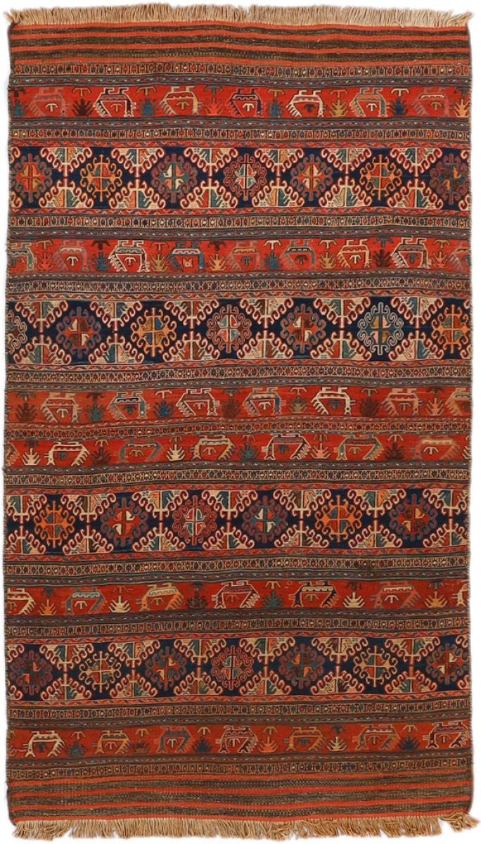 Tapete persa Kilim Fars Antigo 6'0"x3'5" 6'0"x3'5", Tapete persa Tecido à mão