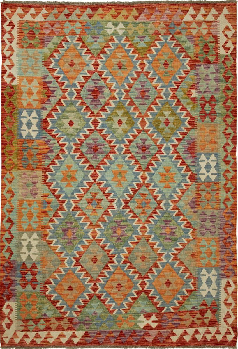 Tapete afegão Kilim Afegão 193x128 193x128, Tapete persa Tecido à mão