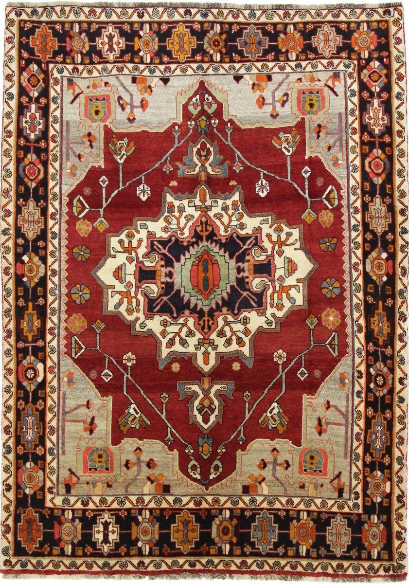 Persisk tæppe Ghashghai 240x169 240x169, Persisk tæppe Knyttet i hånden