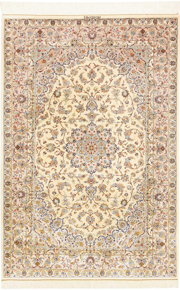 Persisk tæppe Ghom Silke 149x101 149x101, Persisk tæppe Knyttet i hånden