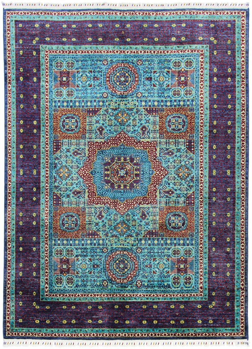 Tapis afghan Mamluk 244x180 244x180, Tapis persan Noué à la main