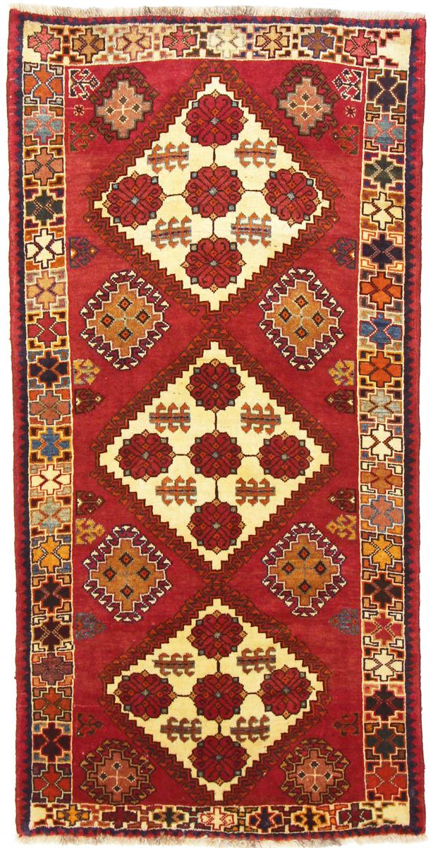 Tapete persa Ghashghai 170x88 170x88, Tapete persa Atado à mão