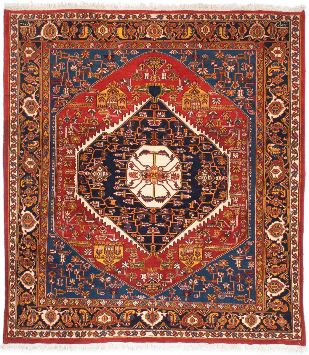Persian Rug Ghashghai 201x179 201x179, Persian Rug Knotted by hand