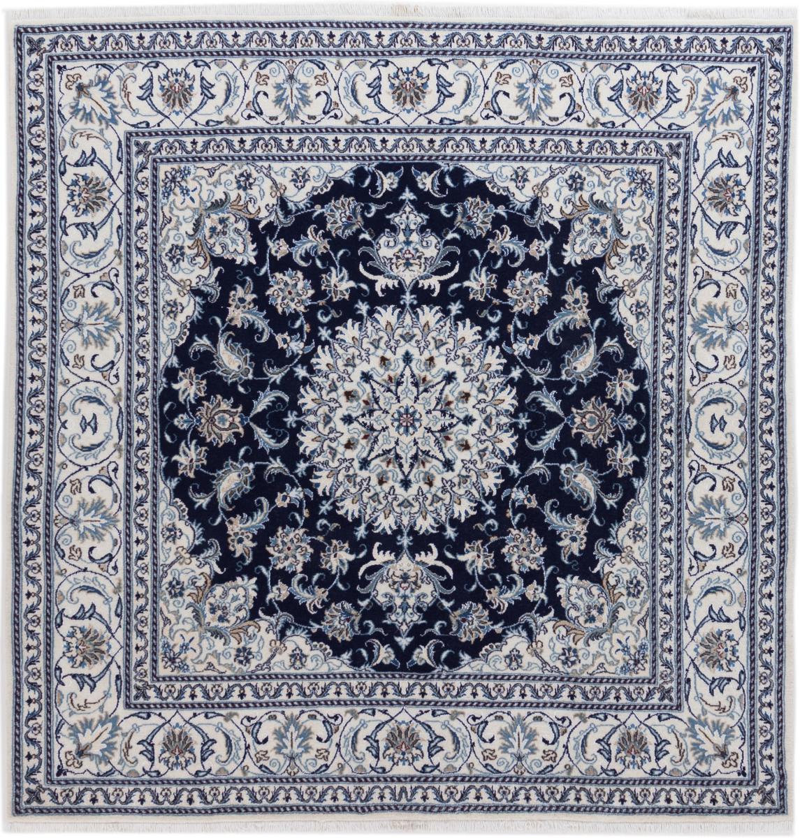 Perzisch tapijt Nain 195x190 195x190, Perzisch tapijt Handgeknoopte