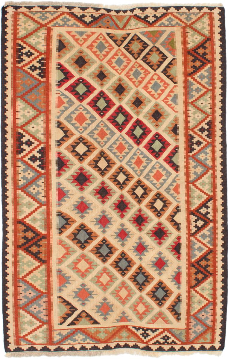 Tapete persa Kilim Fars 186x121 186x121, Tapete persa Tecido à mão