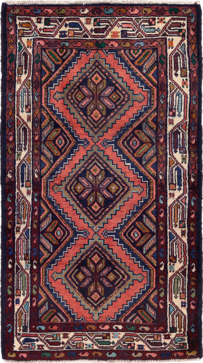 Περσικό χαλί Χαμαντάν 145x80 145x80, Περσικό χαλί Οι κόμποι έγιναν με το χέρι