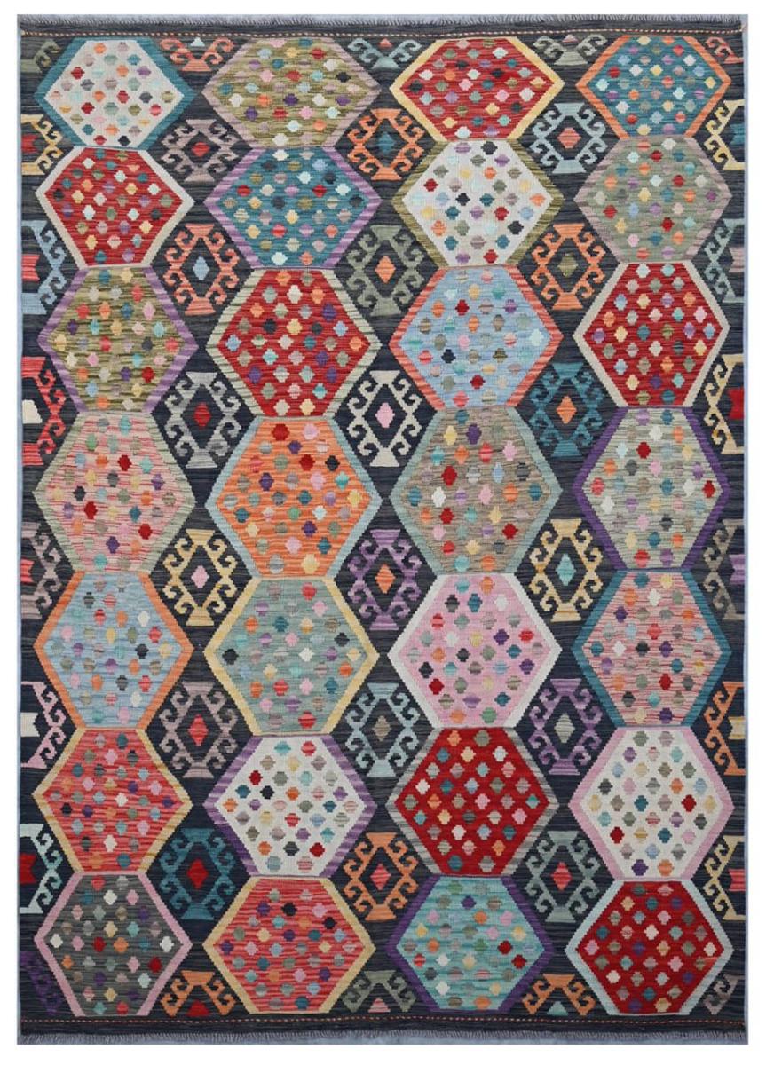 Afghan rug Kilim Afghan 251x178 251x178, Persian Rug Woven by hand