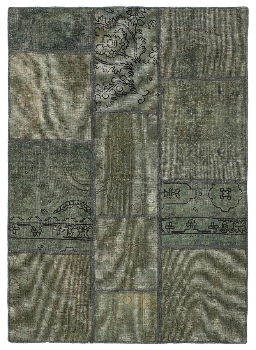 Alfombra persa Patchwork 150x104 150x104, Alfombra persa Anudado a mano