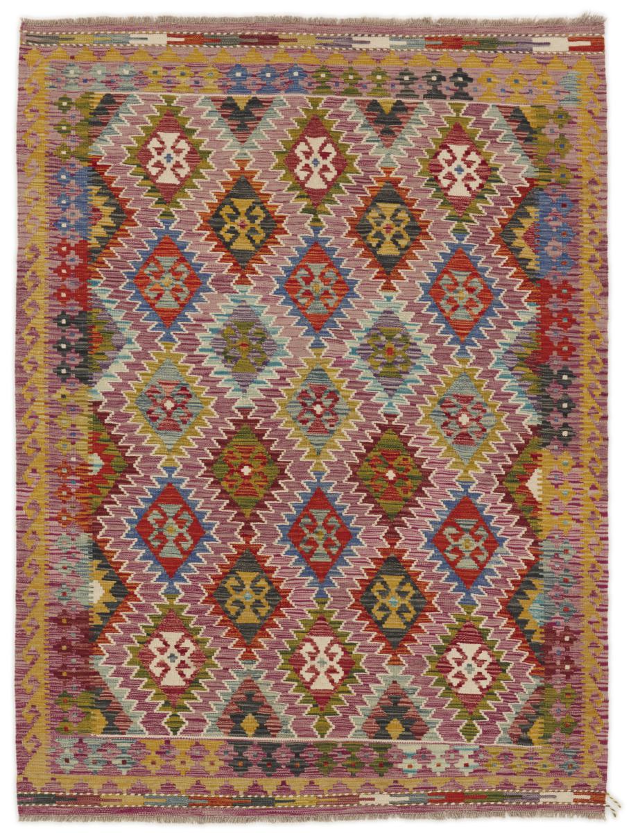 Tapete afegão Kilim Afegão 198x146 198x146, Tapete persa Tecido à mão