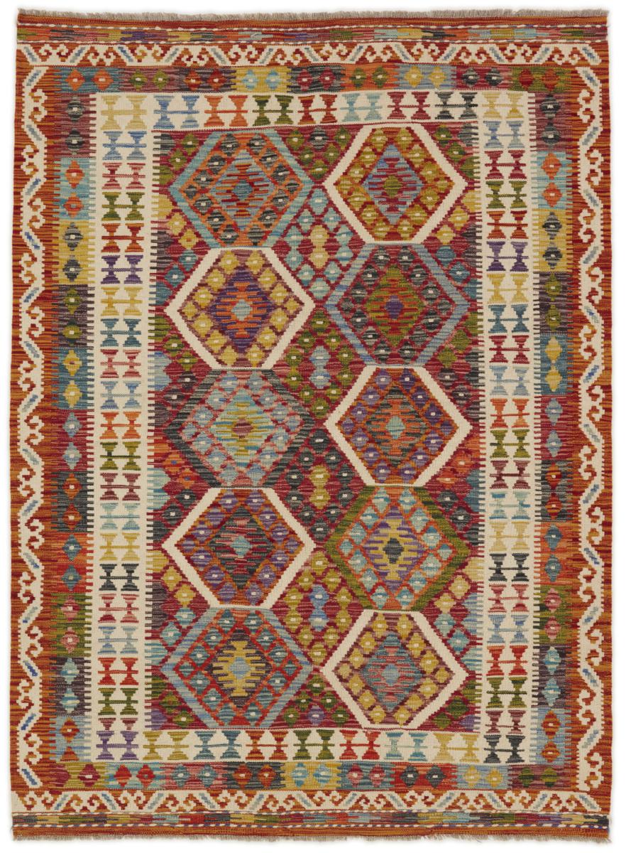 Tapete afegão Kilim Afegão 200x149 200x149, Tapete persa Tecido à mão