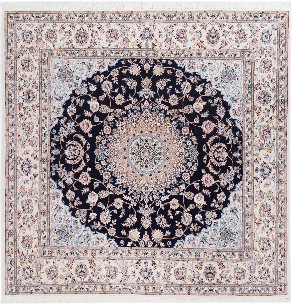 Persian Rug Nain 6La 220x212 220x212, Persian Rug Knotted by hand