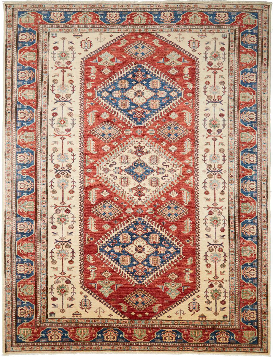 Afghaans tapijt Kazak 275x205 275x205, Perzisch tapijt Handgeknoopte