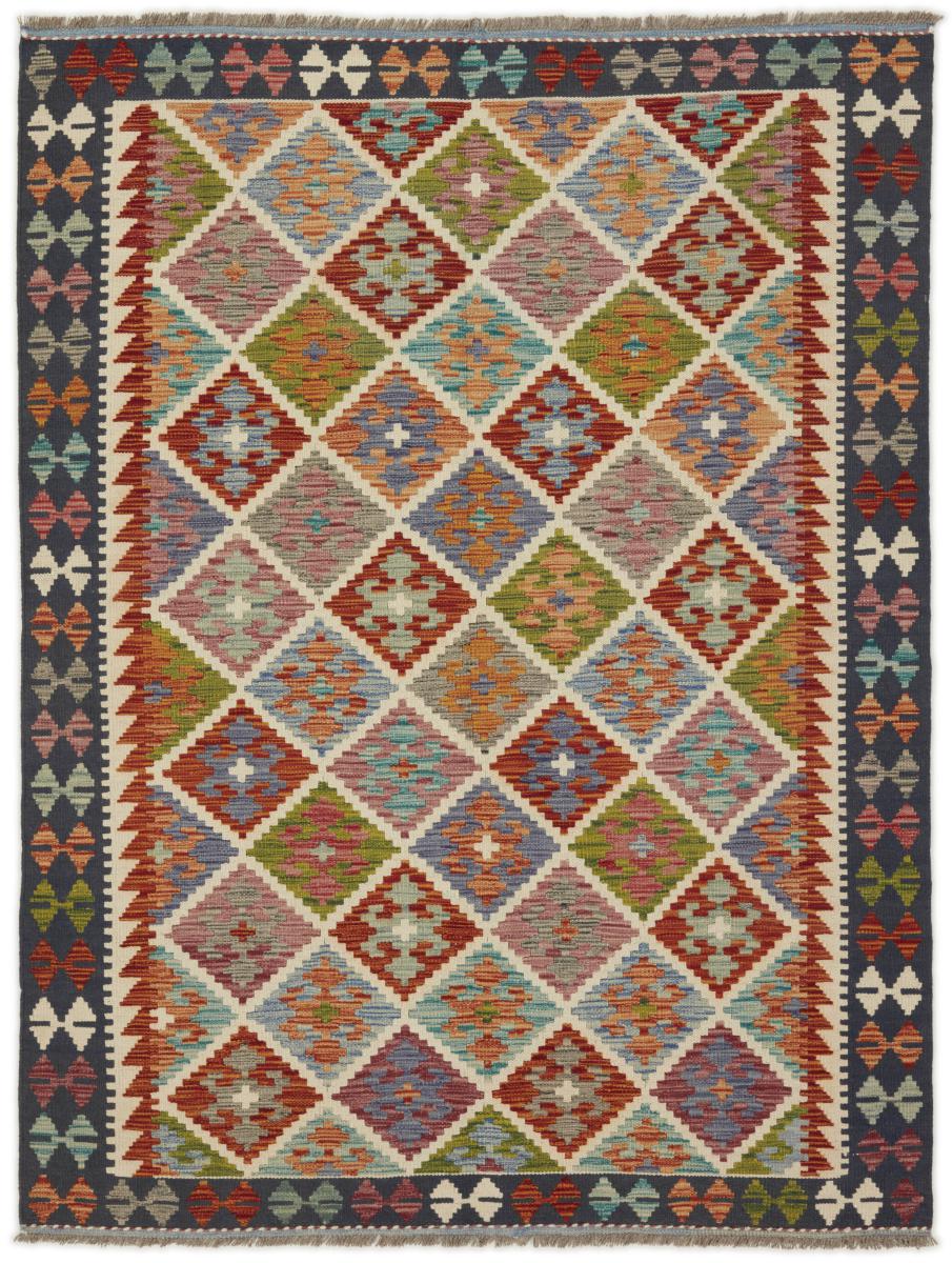 Afghan rug Kilim Afghan 202x152 202x152, Persian Rug Woven by hand