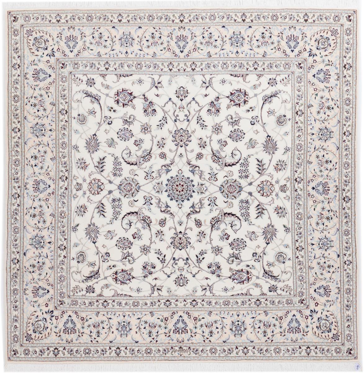 Persian Rug Nain 6La Signed 207x207 207x207, Persian Rug Knotted by hand