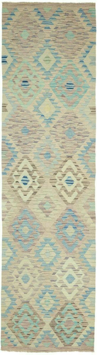Afghanischer Teppich Kelim Afghan 10'0"x2'7" 10'0"x2'7", Perserteppich Handgewebt
