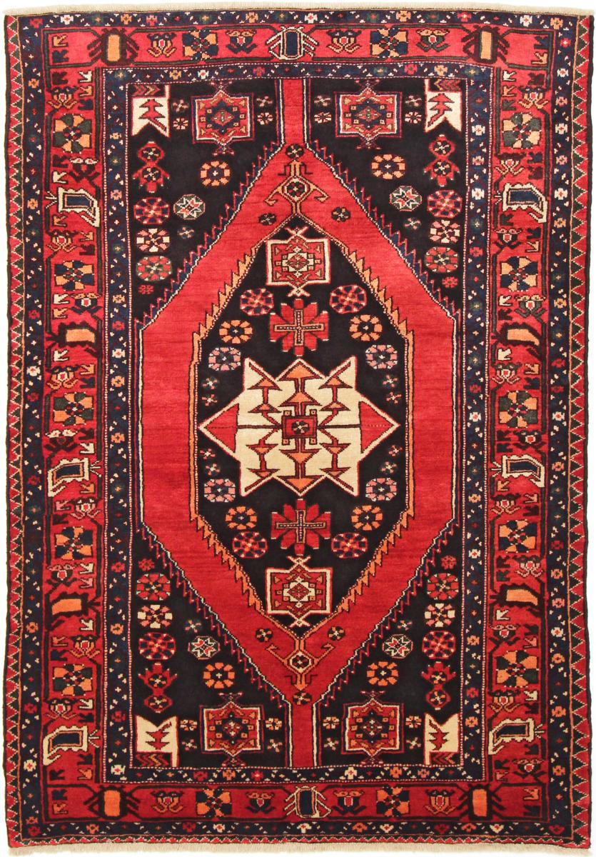 Tapete persa Shahsavan 206x139 206x139, Tapete persa Atado à mão