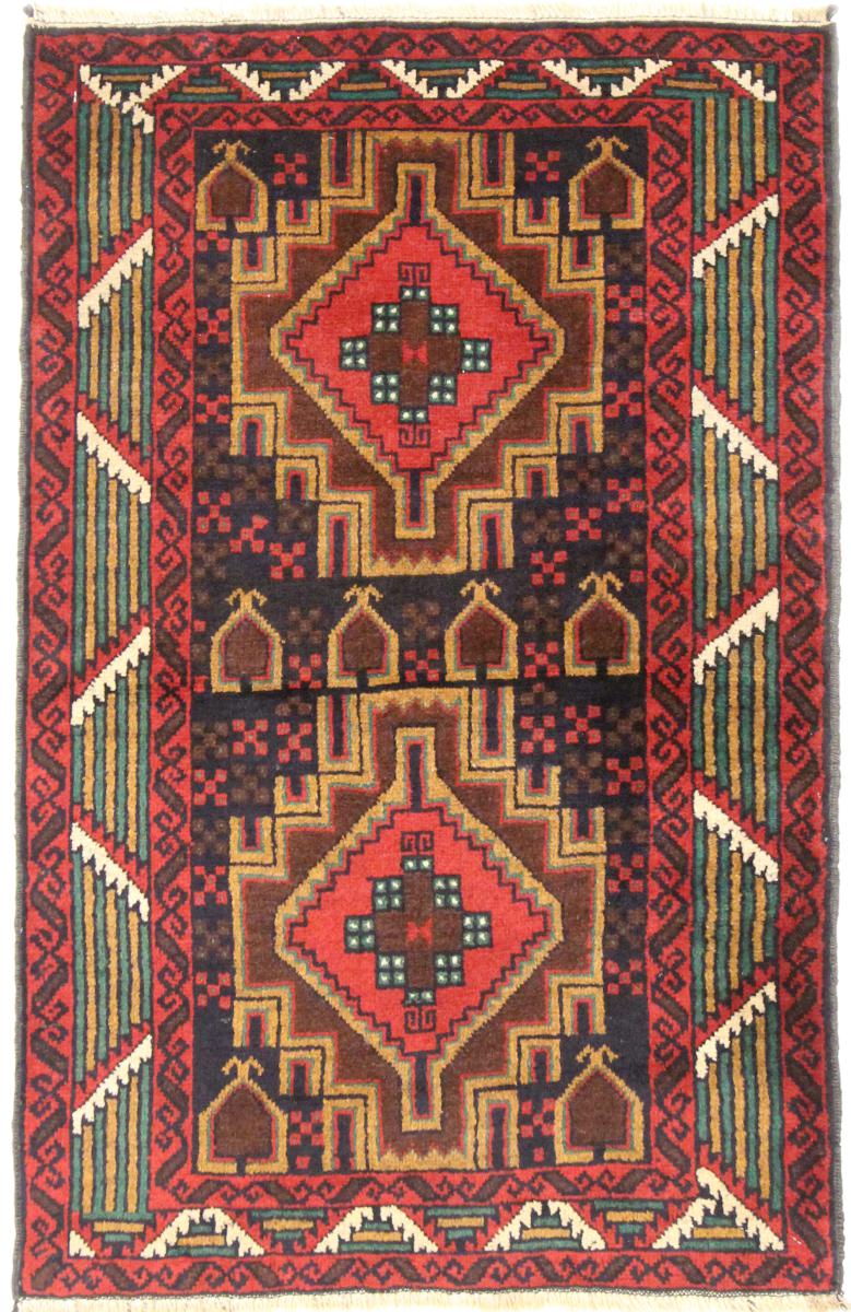 Tapete afegão Balúchi 124x81 124x81, Tapete persa Atado à mão