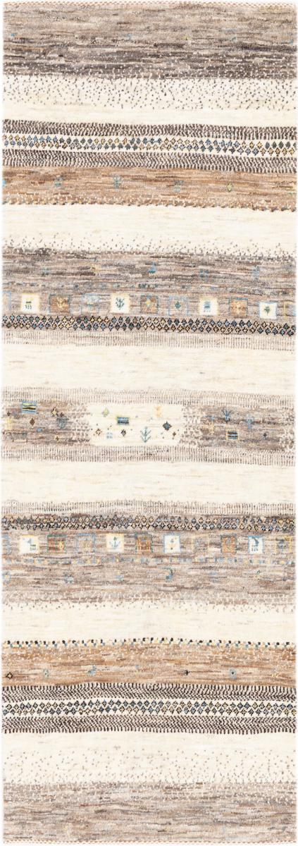 Tappeto persiano Persiano Gabbeh Loribaft Natura 194x66 194x66, Tappeto persiano Annodato a mano