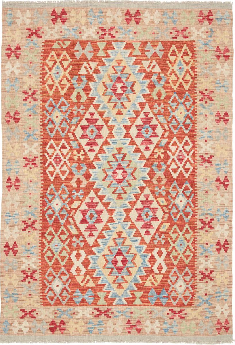 Αφγανικό χαλί Κιλίμ Afghan 187x126 187x126, Περσικό χαλί Οι κόμποι έγιναν με το χέρι