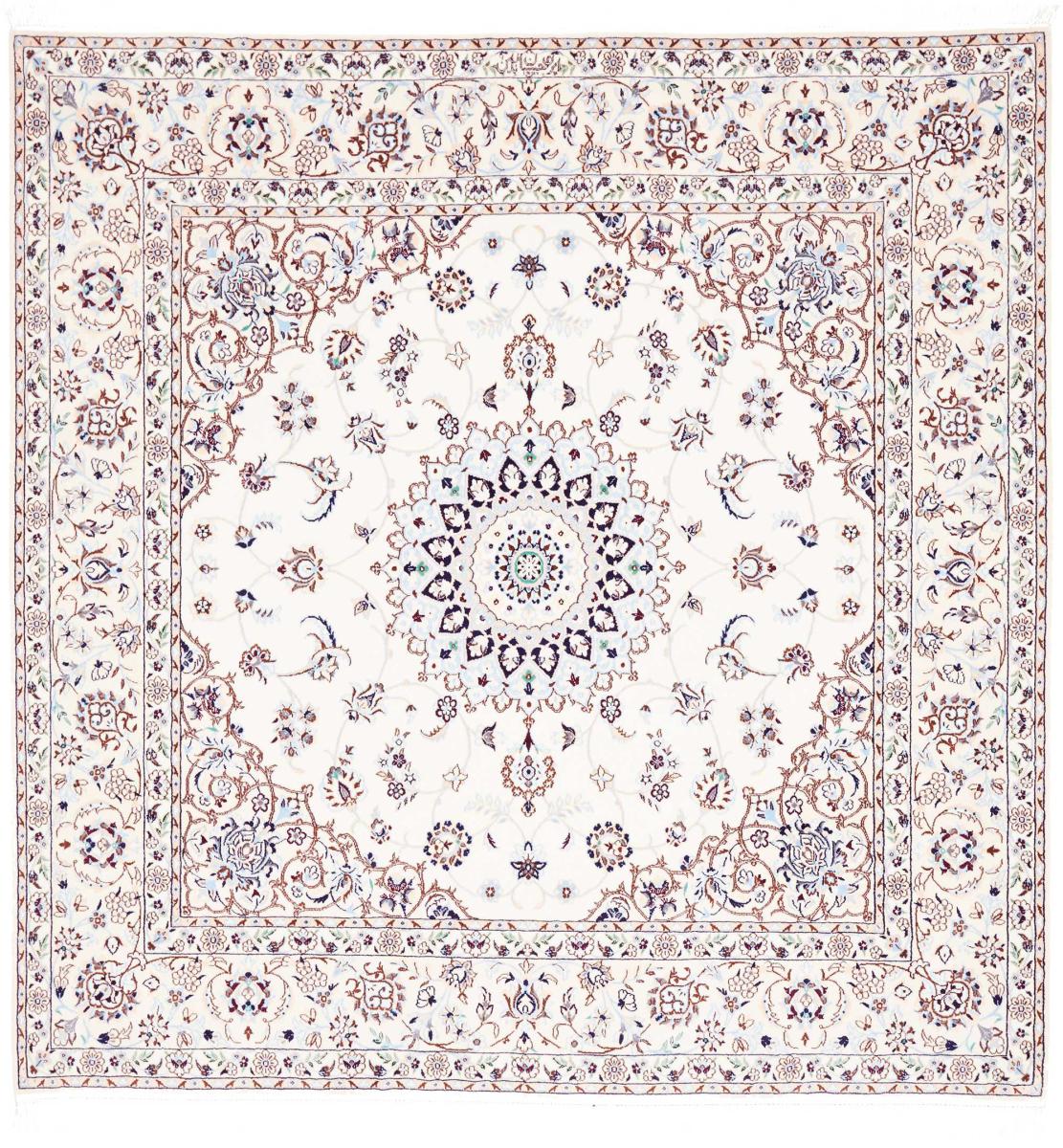 Tapis persan Naïn 6La 172x167 172x167, Tapis persan Noué à la main