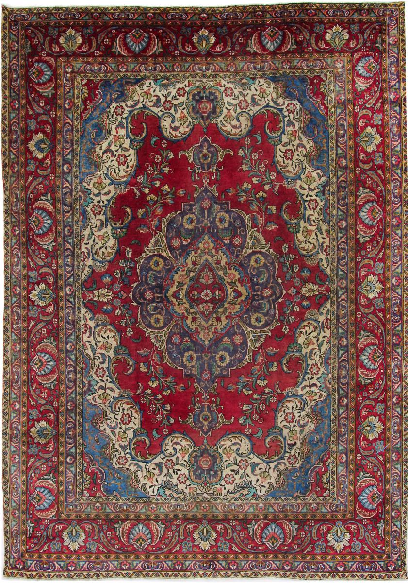 Tapete persa Tabriz 357x253 357x253, Tapete persa Atado à mão